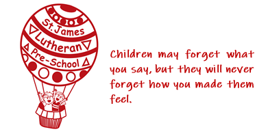 St. James Lutheran Preschool Logo with Quote